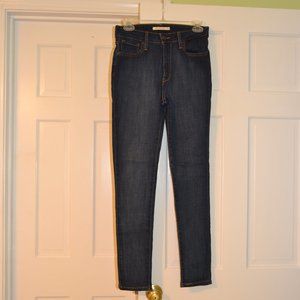 Dk Blue Levis 721 High Rise Skinny Jeans 29